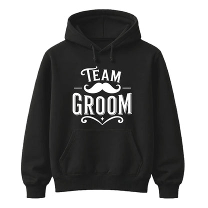 Team Groom Moustache Wedding Unisex Hoodie