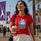India T20 Women's World Cup The Time Is Now India Women Cricket Printed Ladies Fit T-Shirt