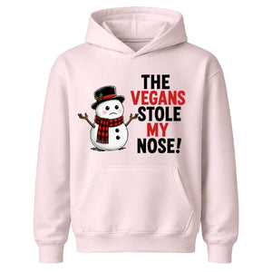 The Vegans Stole My Nose Christmas Kids Hoodie