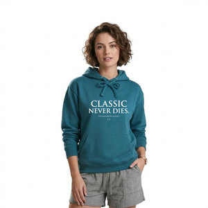 Timeless Classic Never Dies Slogan Graphic Unisex Hoodie