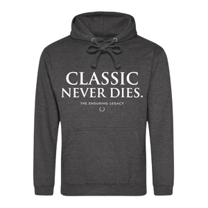 Timeless Classic Never Dies Slogan Graphic Unisex Hoodie