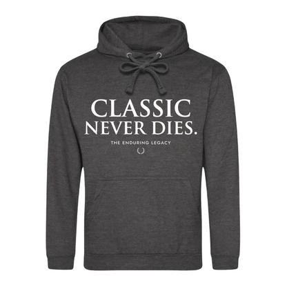 Timeless Classic Never Dies Slogan Graphic Unisex Hoodie