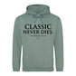 Timeless Classic Never Dies Slogan Graphic Unisex Hoodie