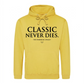 Timeless Classic Never Dies Slogan Graphic Unisex Hoodie