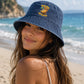 Too Cool For The Pool Dog Vintage Summer Adult Hat