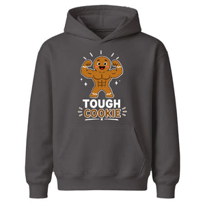 Tough Cookie Muscular Gingerbread Christmas Kids Hoodie