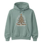 Trendy Leopard Print Tree Christmas Unisex Hoodie