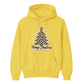 Trendy Leopard Print Tree Christmas Unisex Hoodie