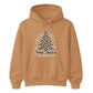 Trendy Leopard Print Tree Christmas Unisex Hoodie