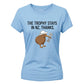 New Zealand T20 Women's World Cup Ladies Fit T Shirt  Trophy Stays Printed Ladies Fit T-Shirt