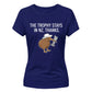 New Zealand T20 Women's World Cup Ladies Fit T Shirt  Trophy Stays Printed Ladies Fit T-Shirt