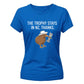 New Zealand T20 Women's World Cup Ladies Fit T Shirt  Trophy Stays Printed Ladies Fit T-Shirt