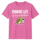 Turtle Running Late Is My Cardio Funny Slogan Unisex T-Shirt