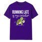 Turtle Running Late Is My Cardio Funny Slogan Unisex T-Shirt
