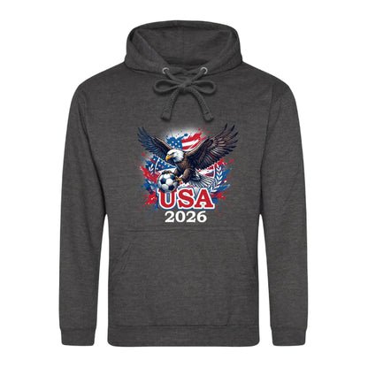 USA 2026 Patriotic Eagle Printed Unisex Hoodie