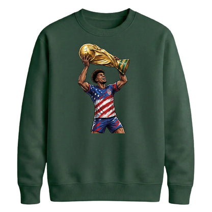 USA Player Lifting FiFa World Cup Printed Unisex Sweatshirt - Football World Cup 2026