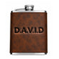 Personalised Engraved Hip Flask for Men