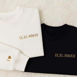 Roman Numerals Sweat Shirts  E191