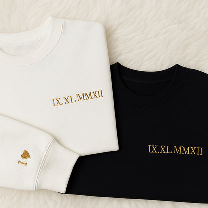 Roman Numerals Sweat Shirts  E191