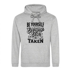 Unique Be Yourself Quote Vintage Typography Unisex Hoodie