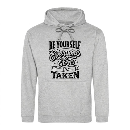 Unique Be Yourself Quote Vintage Typography Unisex Hoodie
