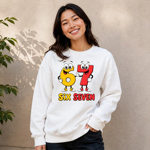Unique Brushstroke Number 67 Graphic Print Unisex Sweatshirt