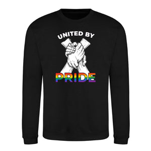 United By Pride Handclasp Pride Month Unisex Sweatshirt