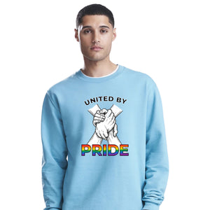 United By Pride Handclasp Pride Month Unisex Sweatshirt
