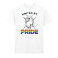United By Pride month Linked Hands Bold Unisex T-Shirt