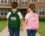 Personalised Kids Backpack, Custom Name Printed Animal Design Bag, Back To School Bag For Boys & Girls P2530