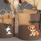 Personalised Safari Jungle Themed Bag, Custom Name Printed Toy Storage Bag, Safari Jungle Themed Felt Trug Toy Bin, Nursery Room Organizer