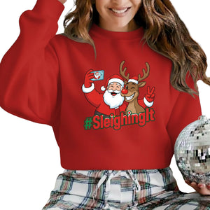 SleighingIt Christmas Sweatshirt - PW200