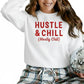 Hustle & Chill Christmas Sweatshirt - PW227