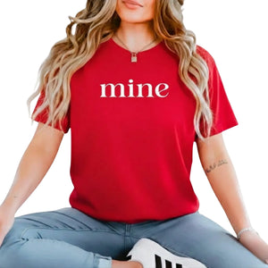 Mine & Yours Valentine’s Day Couple Printed T-Shirt