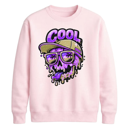 Urban Skater Melting Skull Cool Graphics Unisex Sweatshirt