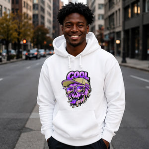 Urban Skater Melting Skull Cool Graphics Unisex Hoodie