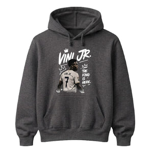 Vini Jr The King Is Here FiFa Printed Unisex Hoodie - Fifa Word Cup 2026
