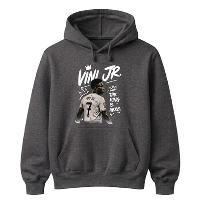 Vini Jr The King Is Here FiFa Printed Unisex Hoodie - Fifa Word Cup 2026