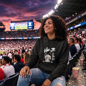 Vini Jr The King Is Here FiFa Printed Unisex Hoodie - Fifa Word Cup 2026