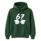 Vintage 67 Number Graphic Birthday Gift Unisex Hoodie