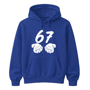 Vintage 67 Number Graphic Birthday Gift Unisex Hoodie