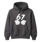 Vintage 67 Number Graphic Birthday Gift Unisex Hoodie