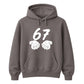 Vintage 67 Number Graphic Birthday Gift Unisex Hoodie