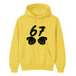 Vintage 67 Number Graphic Birthday Gift Unisex Hoodie