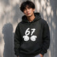 Vintage 67 Number Graphic Birthday Gift Unisex Hoodie