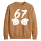 Vintage 67 Number Graphic Birthday Gift Unisex Sweatshirt