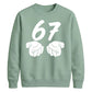 Vintage 67 Number Graphic Birthday Gift Unisex Sweatshirt