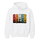 Vintage Retro Stripes Gamer Silhouette Graphic Unisex Hoodie