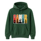 Vintage Retro Stripes Gamer Silhouette Graphic Unisex Hoodie