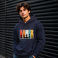 Vintage Retro Stripes Gamer Silhouette Graphic Unisex Hoodie